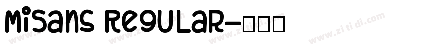 MiSans Regular字体转换
